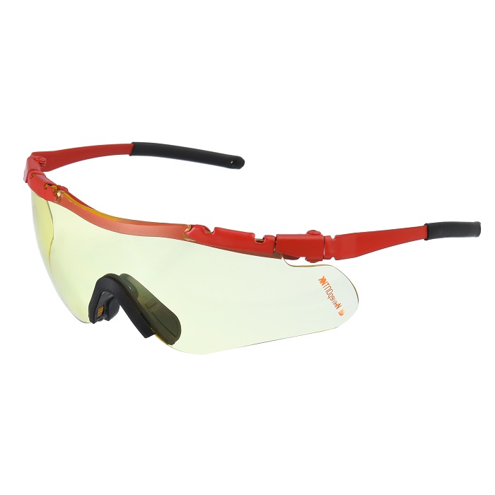 Тактические очки Defender 1:оправа красная, три линзы, футляр, салфетка, резинка, стоппер, шнурок