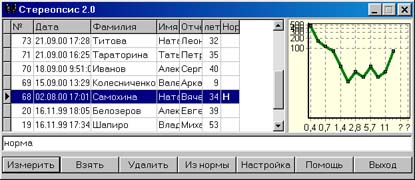 Компьютерная программа СТЕРЕОПСИС