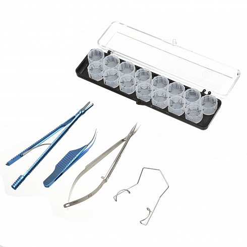 Набор инструментов для офтальмохирургии К-мТ (Набор для снятия швов микрохирургический)