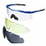 Тактические очки Defender 1:оправа металл синяя, три линзы, футляр, салфетка, резинка, стоппер