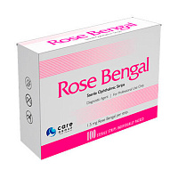 Полоски офтальмологические диагностические Rose Bengal