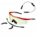Тактические очки Defender 1:оправа красная, три линзы, футляр, салфетка, резинка, стоппер, шнурок
